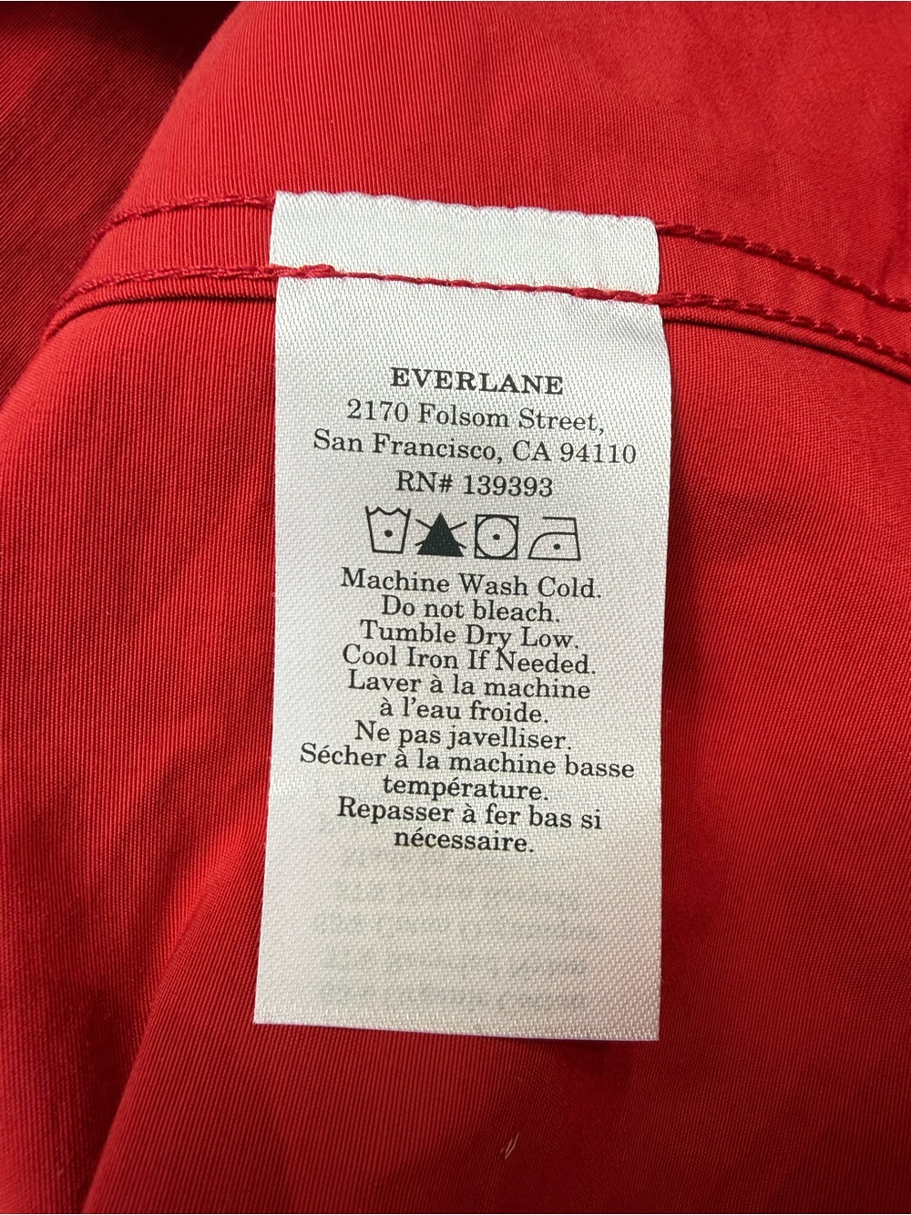 Everlane Red Utility Jacket - Picture 9 of 11